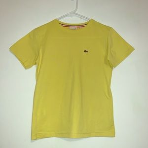 Lacoste yellow t-shirt